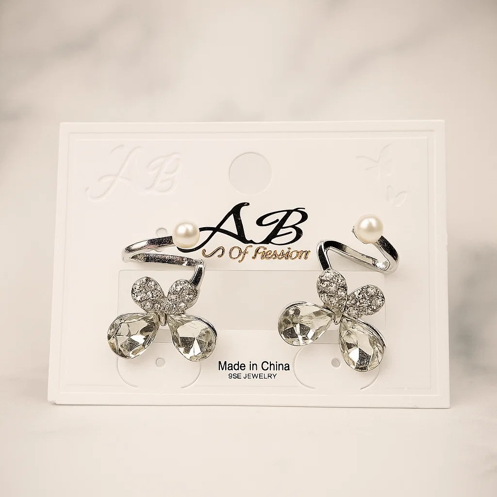 elegant butterfly crystal earrings elegant butterfly crystal earrings