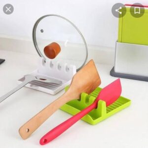 multi purpose kitchen utensil & lid rest stand